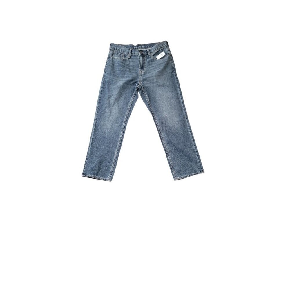 Old Navy Loose Built In Flex Jeans Mens 34x30 Blue Medium Wash Stretch NEW